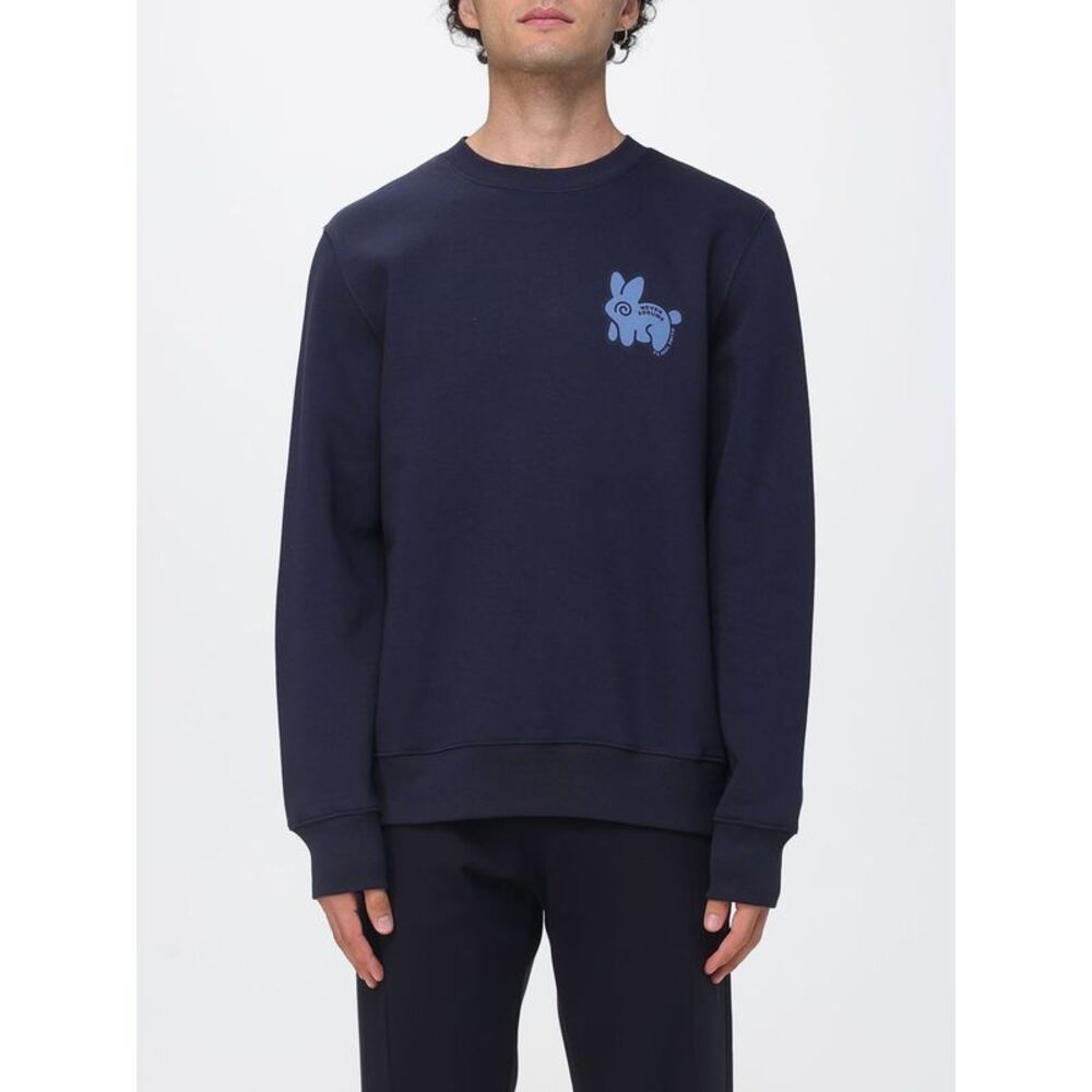 Paul Smith Men Crewneck Cotton Blend Sweatshirt Paul Smith With Contrast Logo